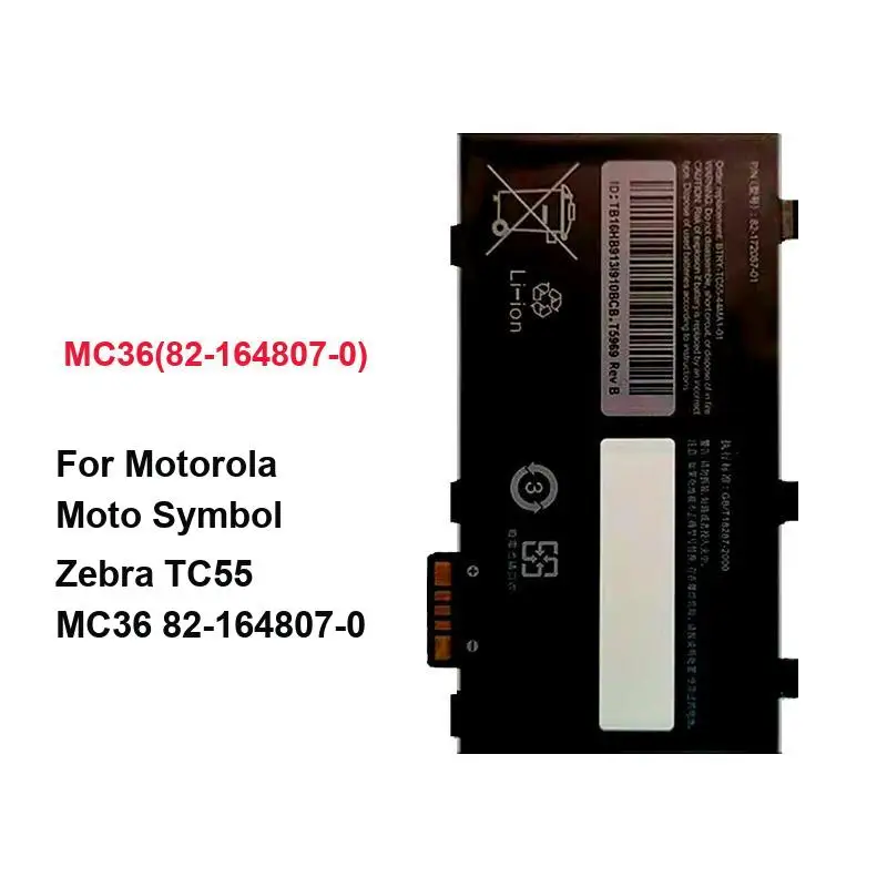 MC36 82-164807-0 Rapid Charging For Symbol TC55 MC36 82-164807-0 Industrial Handheld Terminal Battery 2940mAh