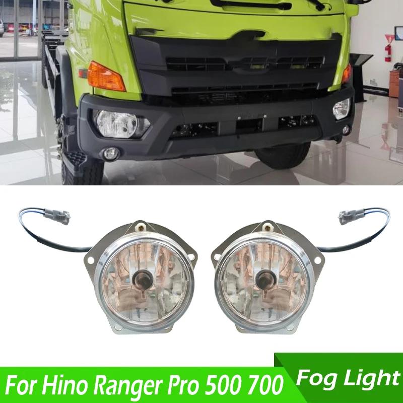 

Car Front Bumper Fog Light Front Fog Lamp With Bulbs For Hino Ranger Pro 500 700 Series FC FD GD FG FL FM 2003 2004 2005-2017