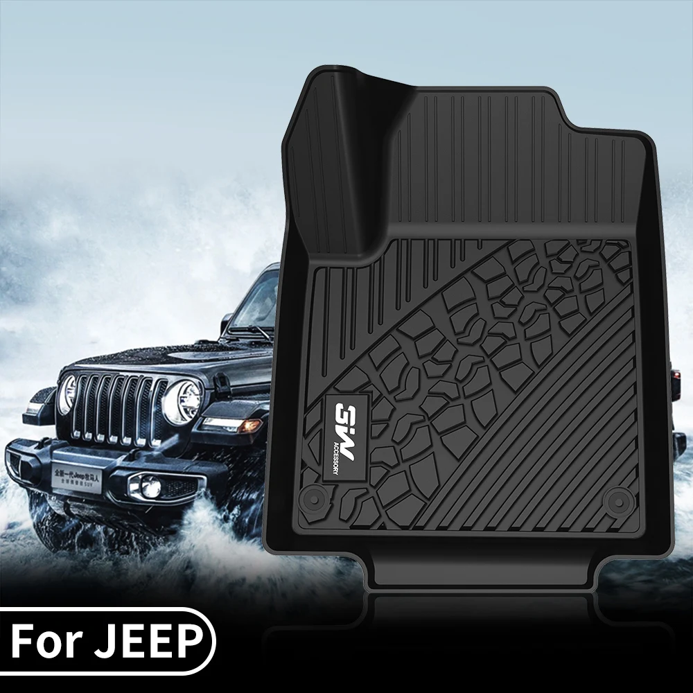 3W full TPE floor mats for Jeep Cherokee Renegade Compass Right Driver Grand Cherokee wrangler Special 3D car carpet odorless