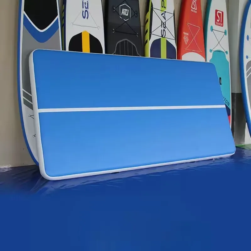 Pista de aire inflable para gimnasia, 5x2x0,2 m, estera de gimnasia de aire inflable, pista de caída con bomba de aire eléctrica