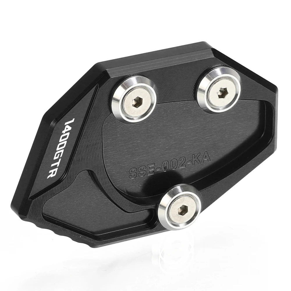 CNC Aluminum Kickstand Foot Pad Enlarger For ZZR1400 GTR1400 ZX