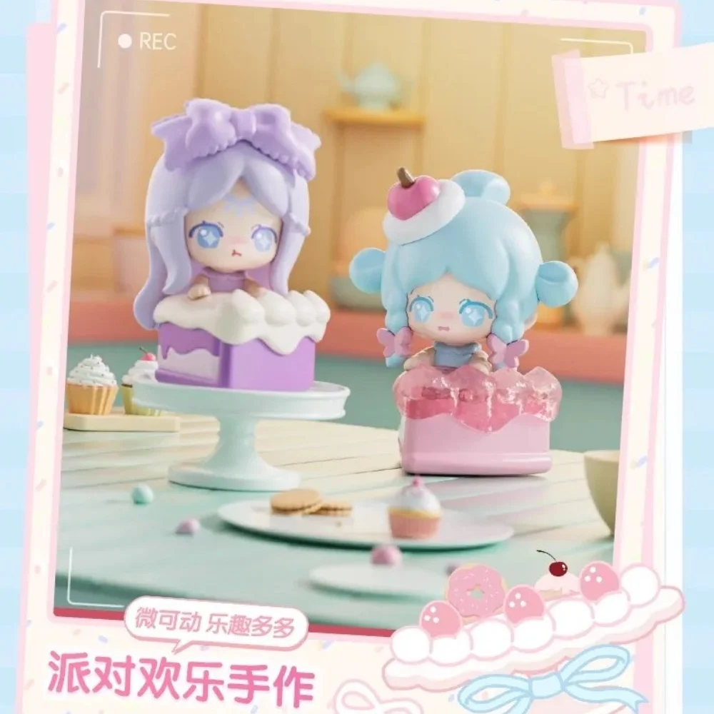 Nuevo Original Ye Luoli tiempo del té de la tarde caja ciega de moda Bloko figuras de bloques de construcción Dado Kawaii muñeca Mini juguete de decoración de escritorio