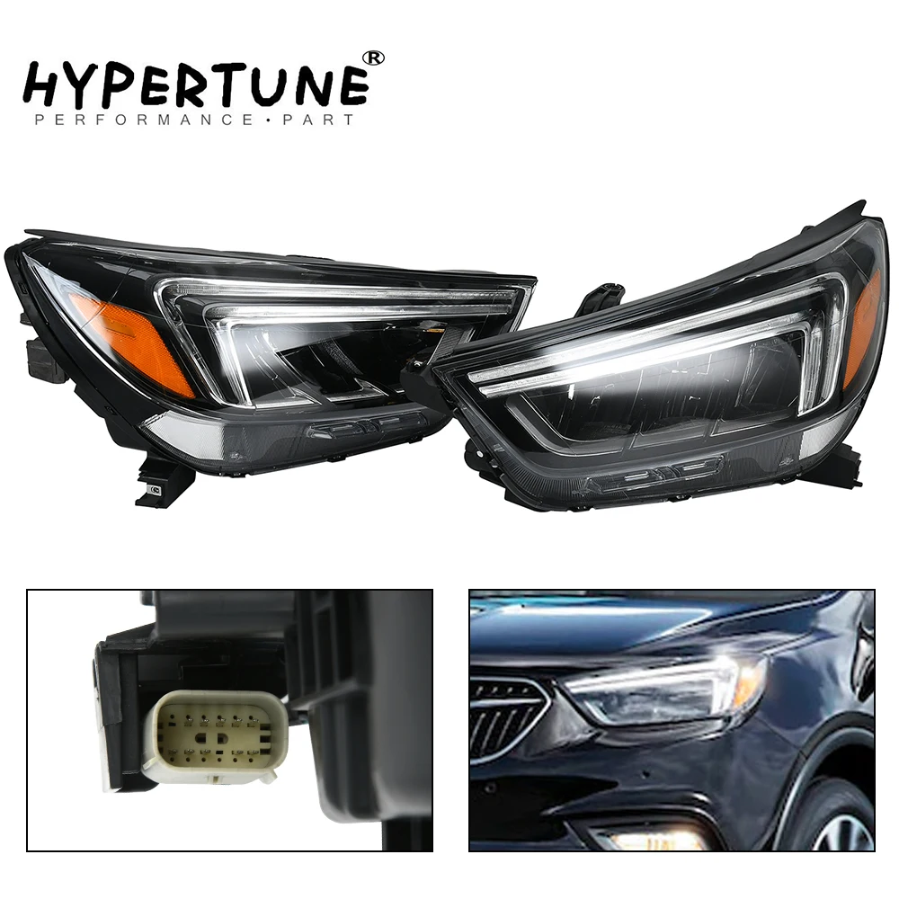 Left Driver / Right Passenger Side Headlight Headlamp 42740097 42740098 For Buick Encore 4 Cyl 1.4L 17-22 42566570 42566571