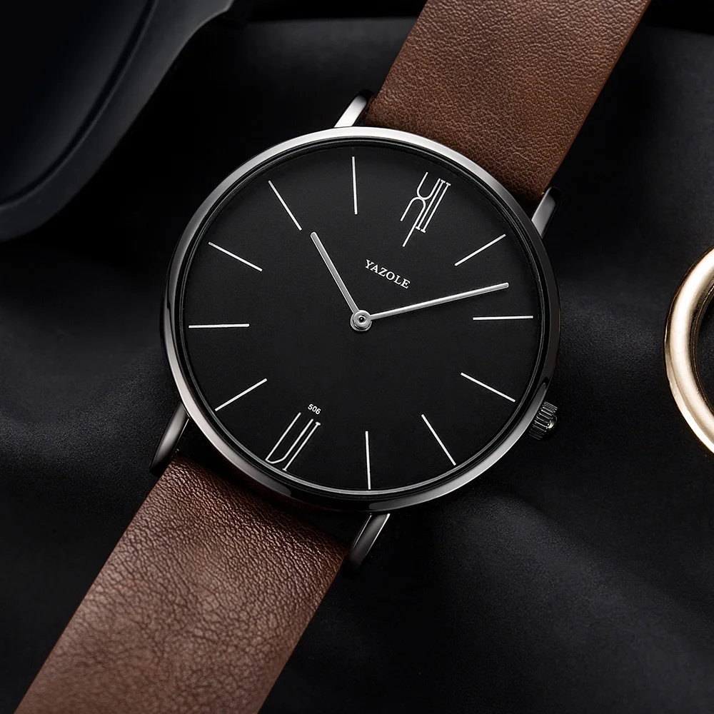 YAZOLE 506 Slim Men's Watch Student Watch Couple Watch Trendy Sports Quartz Watch relojes para hombres часы мужские
