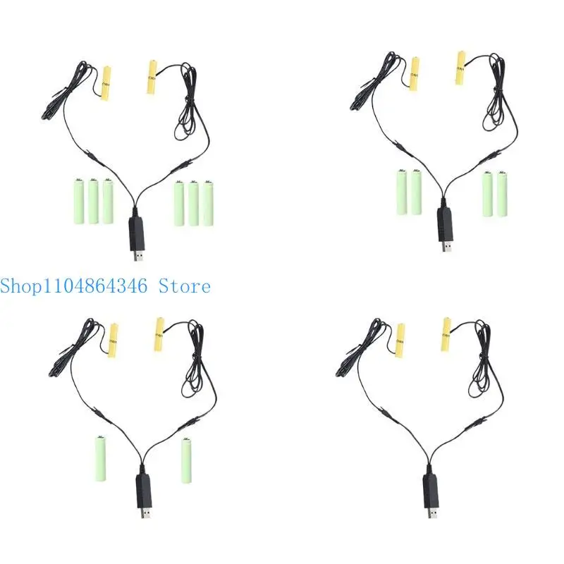652F 2in1 AAA Battery USB Powered for Walkie Talkie Christmas Strip Light