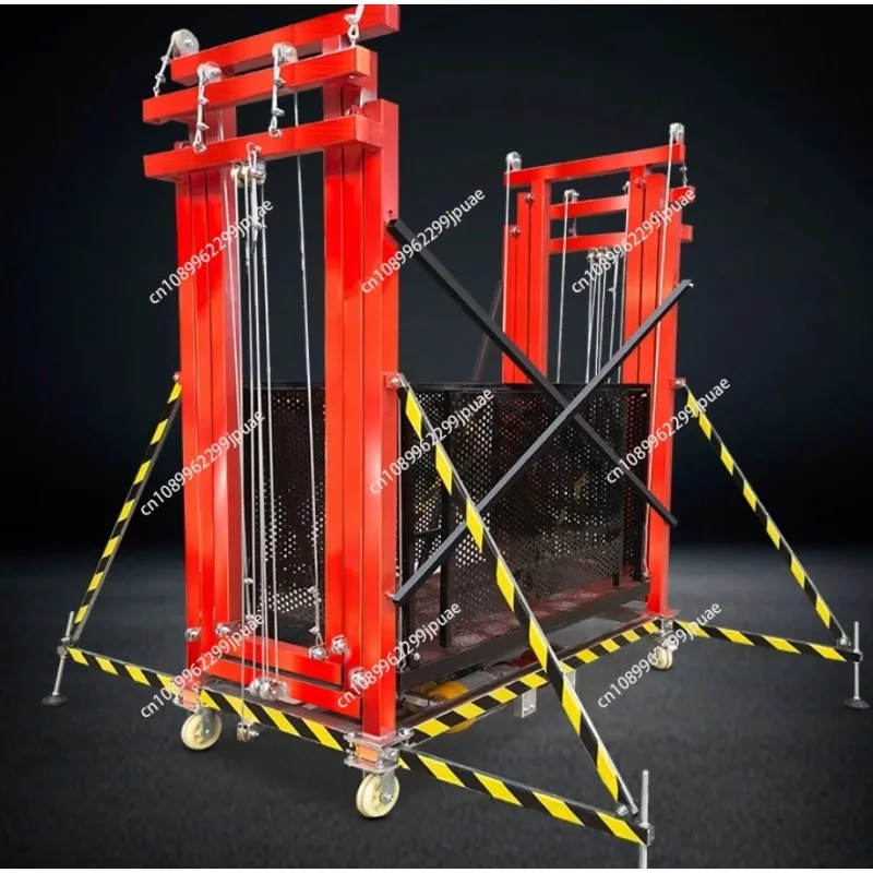 Wireless Remote Controlled Fully Automatic Foldable Electric Lifting Scaffold Construction Electric Elevating Work Platform