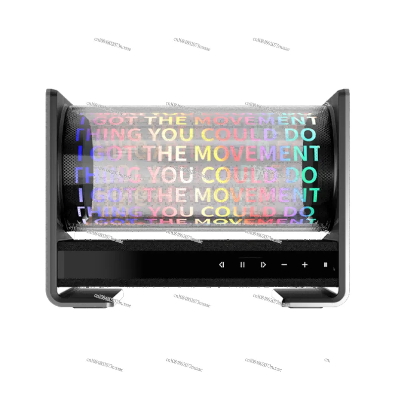 

A1 Huanlu Голографический динамик с текстами текста Прозрачный плавающий красочный креативный голографический стереодинамик