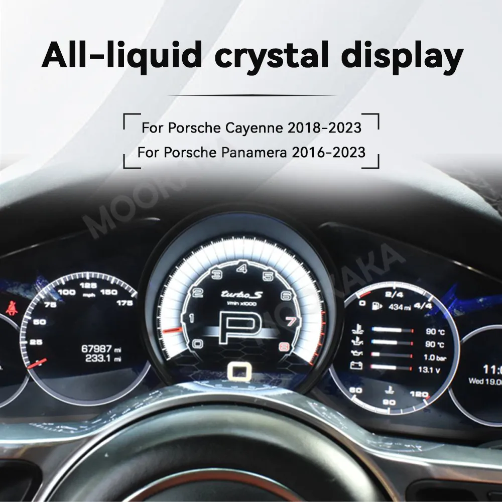 Car Dashboard Digital Cluster For Porsche Panamera 2010-2016 Instrument Panel Meter Screen Auto LCD Speedometer Display Headunit