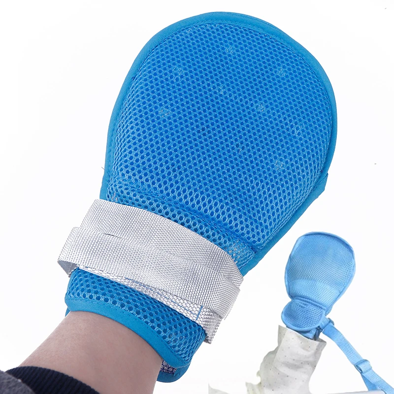 Elderly Anti Scratch Fixed Glove 1 Pcs Medical Restraint Glove Detachable Bedridden Patient Anti Fall Hand Constraint Protector
