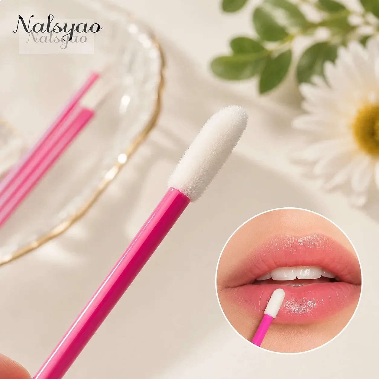 50/500PCS Disposable Lip Brush Eyelash Extension Mascara Applicator Lipstick Wands Makeup Brushes Cosmetic Tools