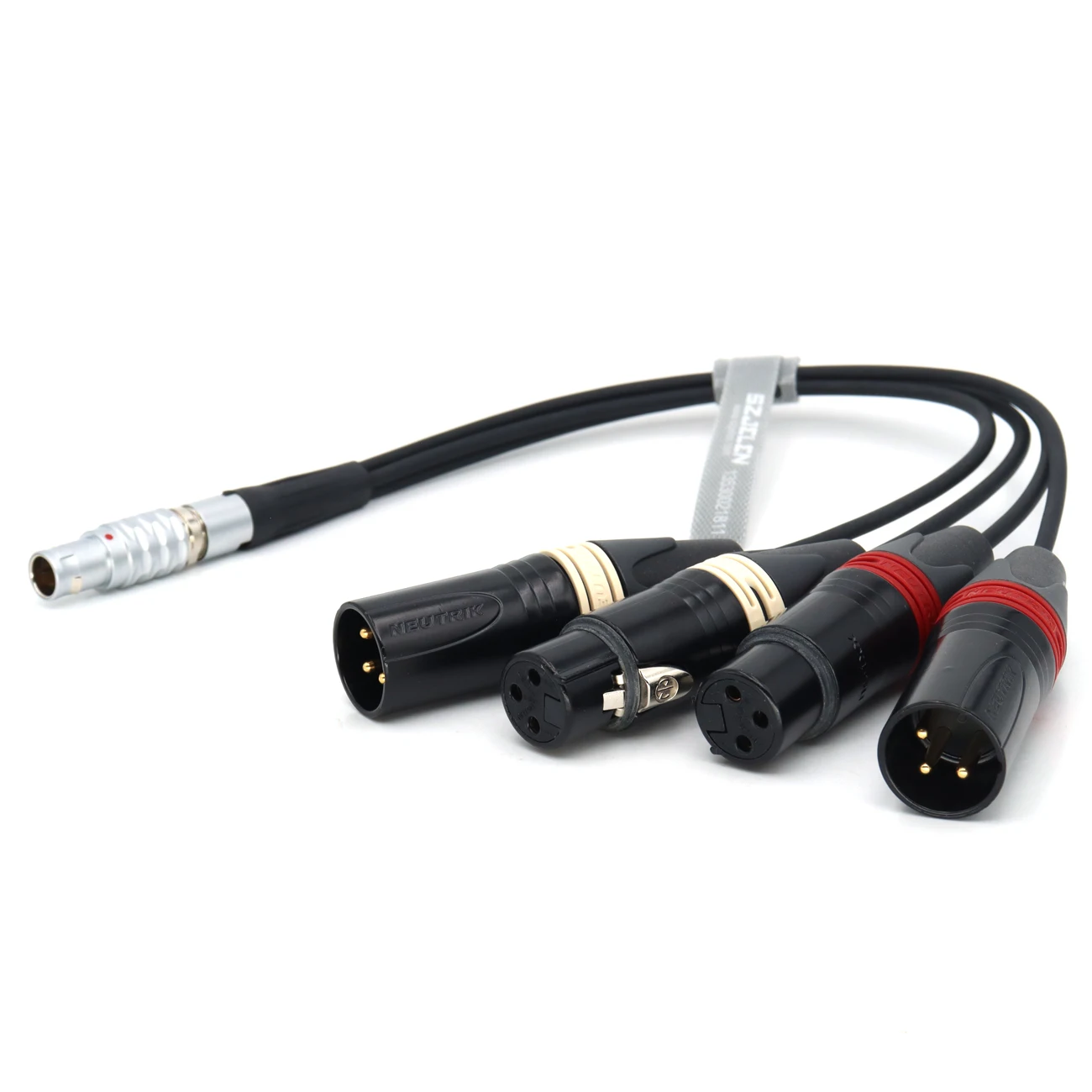 Atomos 10 Pin  Male Plug To 4 XLR Breakout Audio Input Output Cable for Shogun Monitor Recorder