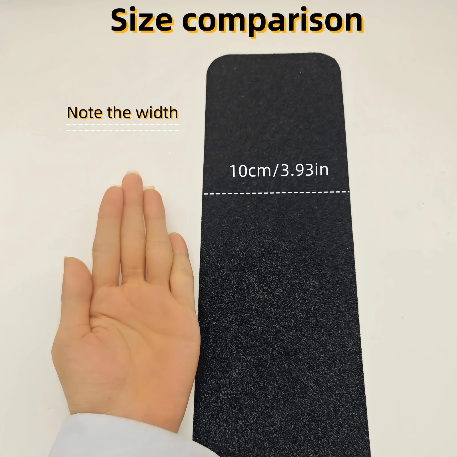 6 قطع من أدوات الدرج المضادة للانزلاق - شرائط قبضة أمان سهلة التركيب ومقاومة للطقس للخطوات والمحدرات والطوابق.