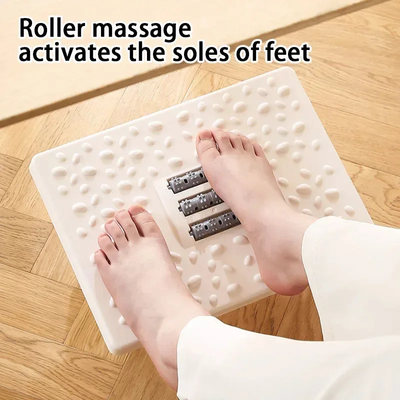 Portability Foot Rest Under Desk Footrest Ergonomic Foot Stool With Massage Rollers Foot Rest
