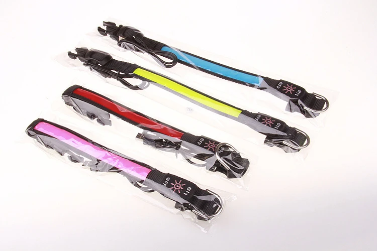 Pinkycolor USB Lade LED Hund Kragen Leucht Licht Nacht Sicherheit Reflektierende Leder Glühenden Kragen Für Hunde Haustiere Wiederaufladbare – Detail 19