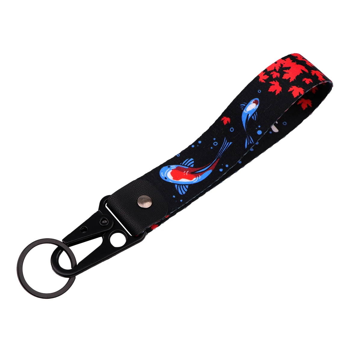 Good Luck Koi Fish Eagle Beak Keychain Lanyard