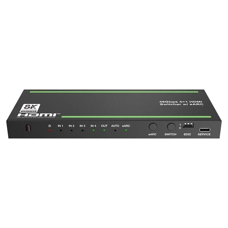 4-Port 8K@60Hz HDMI Switcher with ARC/eARC