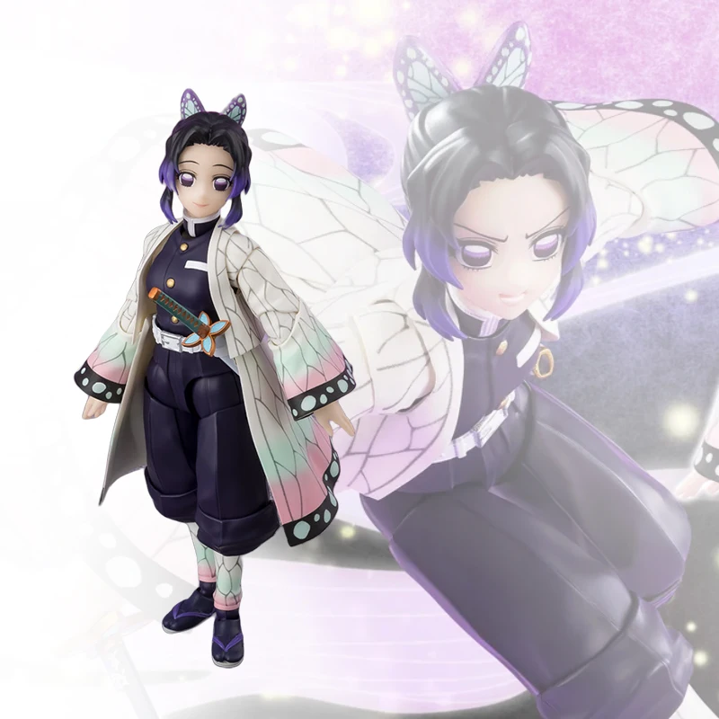 

Presale Demon Slayer Bandai S.H.Figuarts Shf Shinobu Kocho Anime Figure Kimetsu No Yaiba Action Figurine Original Model Toy Gift