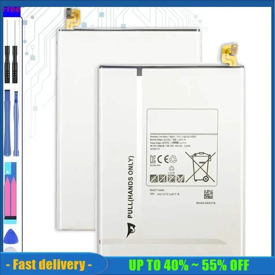 Rechargeable Tablet Battery For Samsung Galaxy Tab S2 8.0 SM T710 T715 T715C SM-7710 SM-T715 4000mAh EB-BT710ABE