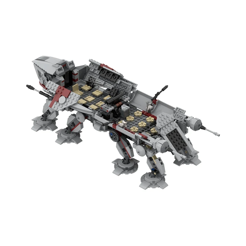 MOC Building Blocks AT-OT Walker Big Space Troop Carrier Modified from 75337 AT-TE Walker Spacefighter DIY Brick Model Toys Gift