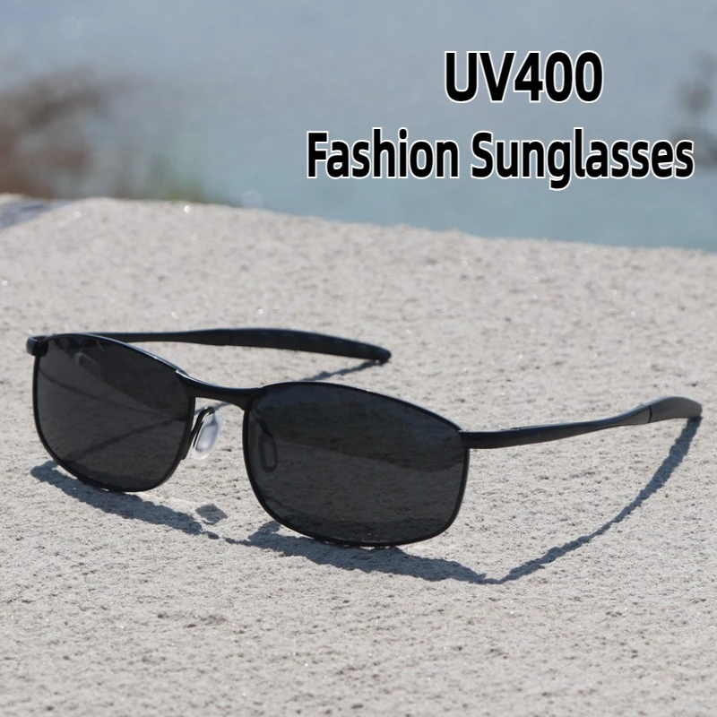 Fashion Metal Polarised Sunglasses Retro Dazzle Colour Changing Sunglasses Driving Riding Windproof Sunglasses Men's Goggles