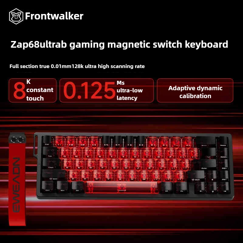 

EWEADN ZAP68 Ultra HE 8000Hz Wired Magnetic Keyboard with Customized Keycaps Low Latency, High-performance Gaming Keyboard.
