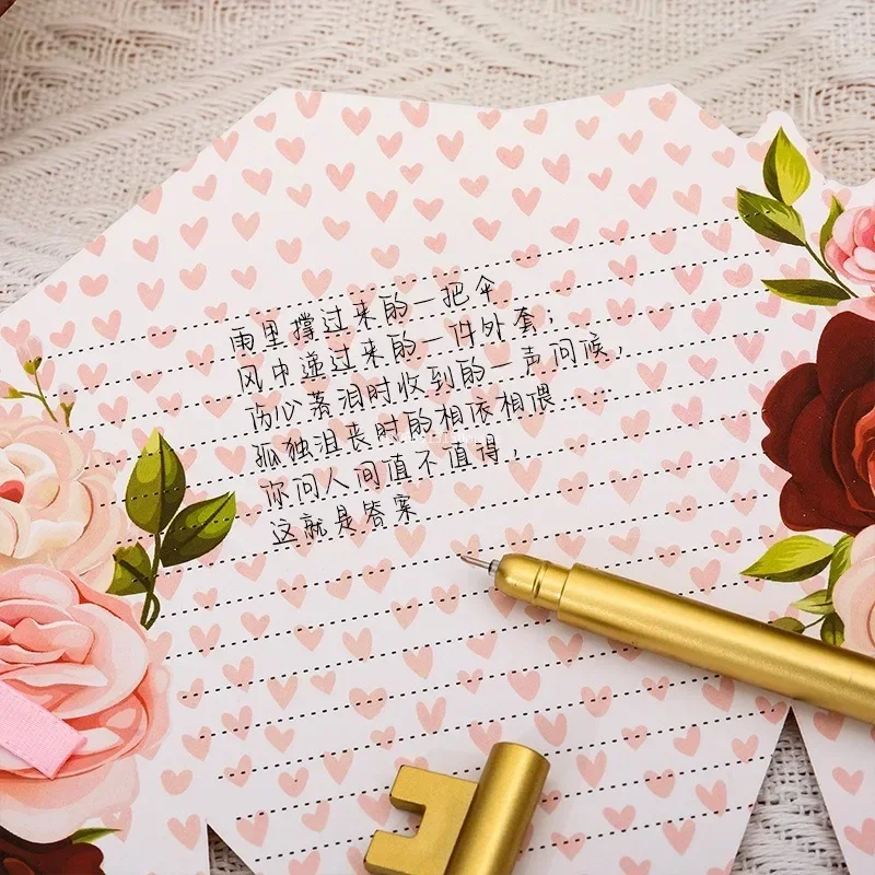 1 Pcs Beautiful Birthday Card Smooth Writing Good Wishes Eco-Friendly Bowknot Design 3D Flower Greeting Card Gift Thank You Card
