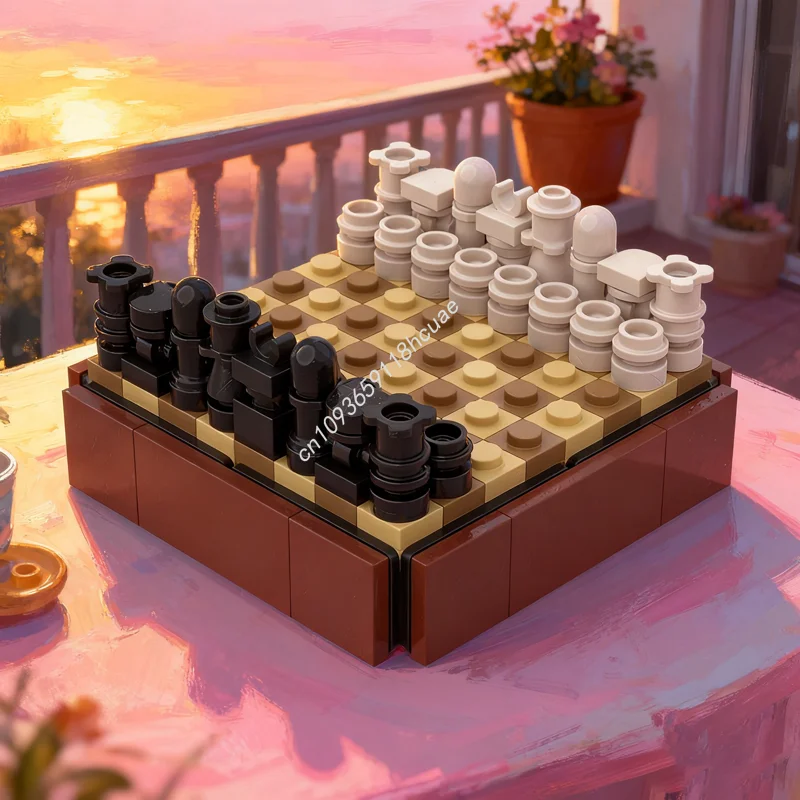 

197pcs MOC Nano Chess Set Ideas CUUSOO Model Building Blocks Construction DIY Toys Creative Christmas Gifts Education Idea Kids