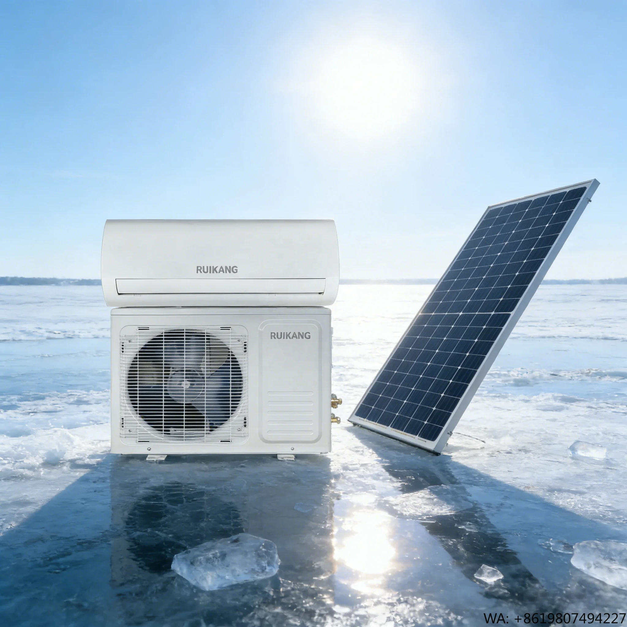 Solar Air Conditioner 12000btu Save Money High Quality on Grid or Hybrid Inverter Complete Solution for Home