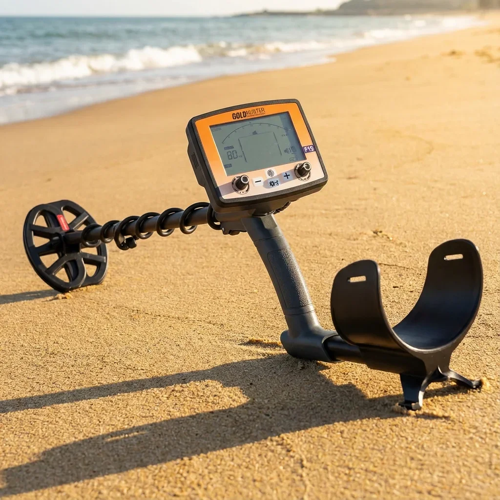GoldForce F39 Gold Metal Detector with 7 inch Search Coil Portable Hand Held Metal Detector Underground Gold Detector