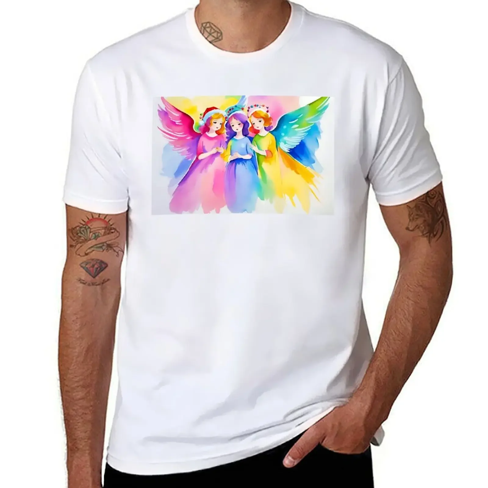 

Three Angels I T-shirt customizeds plus sizes customs design your own plain black t shirts men