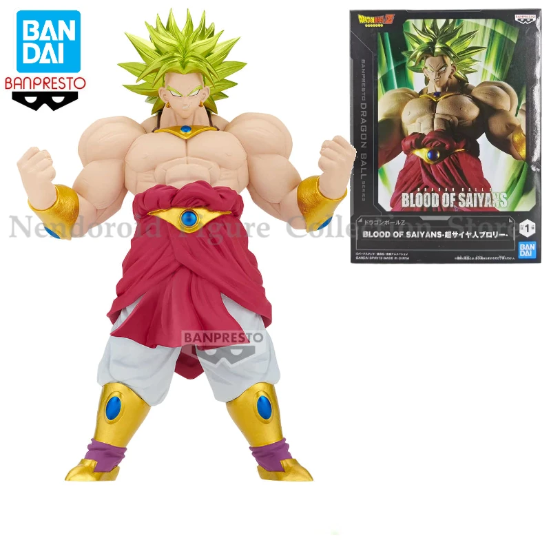 In Stock Bandai BANPRESTO Blood of Saiyans BOS Dragon Ball Z Super Saiya Broli Anime Action Figure Toy Gift Model Collection