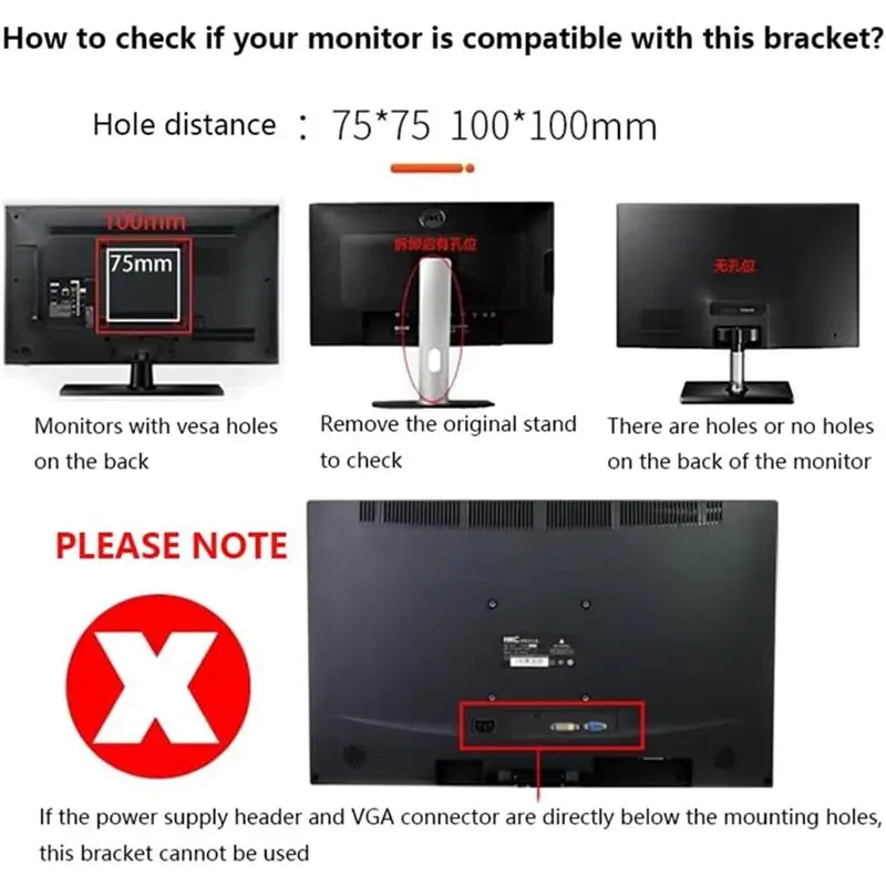 VESA Compatible Adjustable Digital Graphics Tablet Stand Bracket Monitor Base For Universal For Lenovo/For Dell Best Price view 4