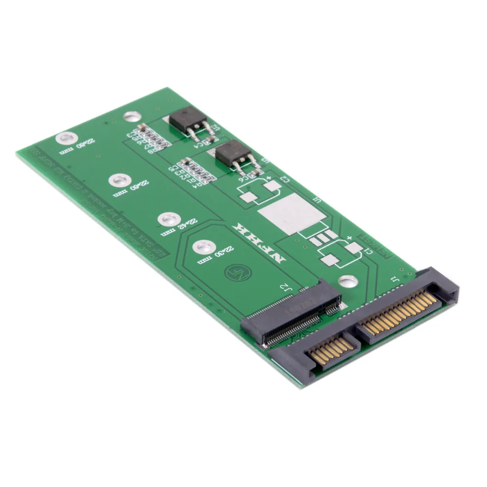Cablec M2 NGFF ssd SATA3 ssd mengubah Sata adaptor kartu ekspansi SATA ke NGFF kapasitas tinggi daya tinggi B/M-KEY