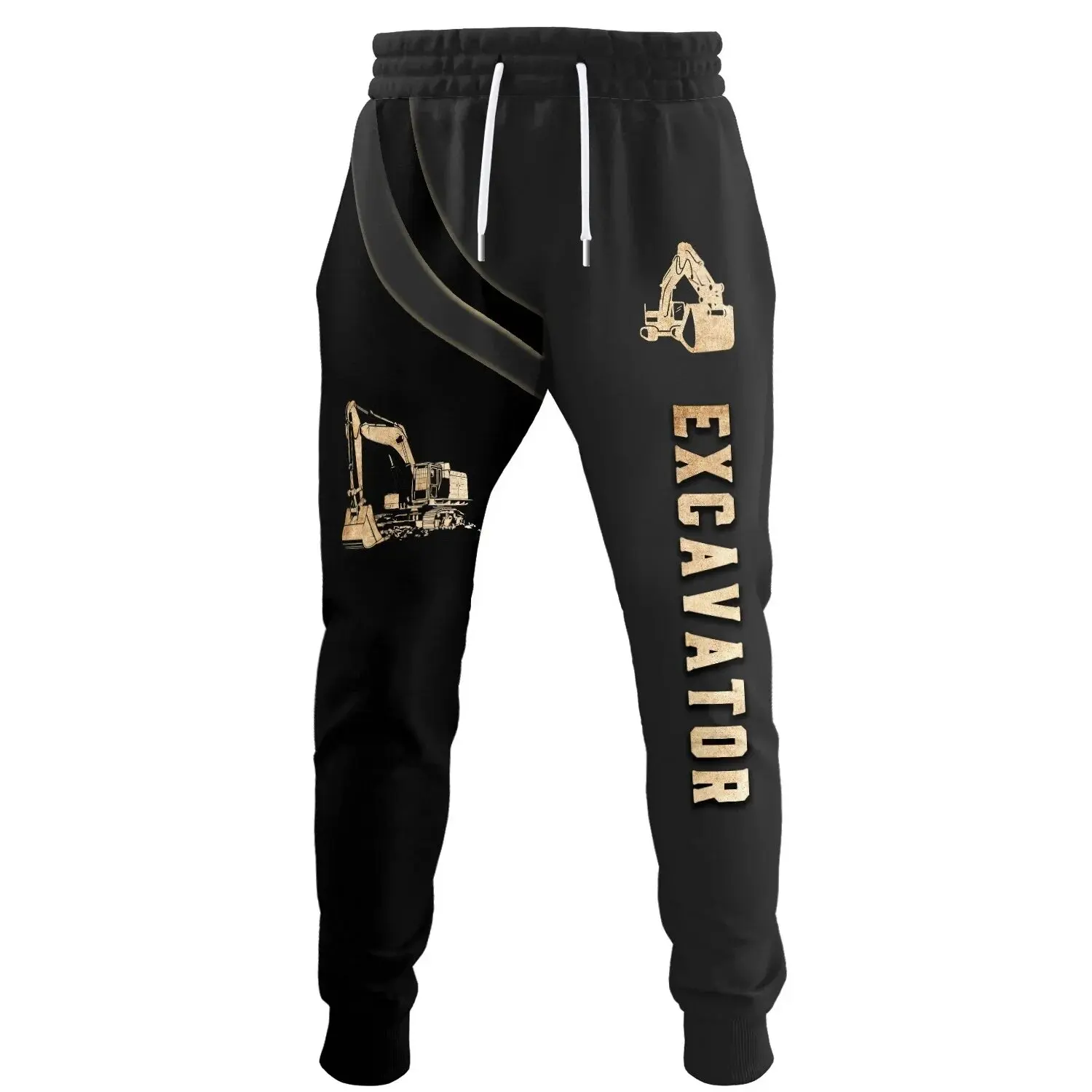 New autumn men's fashion sports pants metal retro mechanical 3D printed pants neutral street casual sports jogging pants Z0126