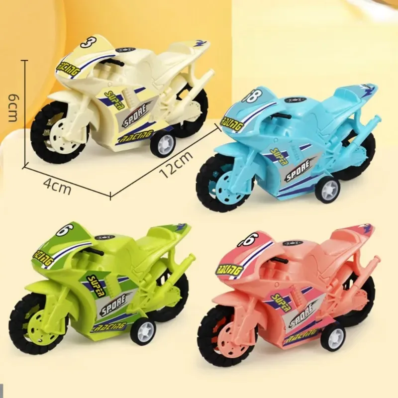 1Pcs Kids Toy Car Pull Back Motorcycle Large Simulation Motorbike Model Inertia Diecasts Vehicle Boy Toy Car for Children Gift