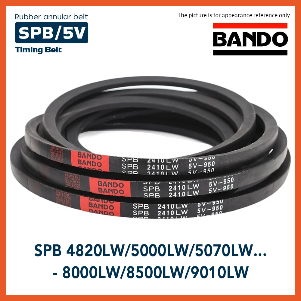 

Free Shipping BANDO SPB SECTION 17mm*14mm V BELT SPB4820LW 5V1900/5000LW - SPB9010LW Industry Black Rubber SPB Type Vee V Belt