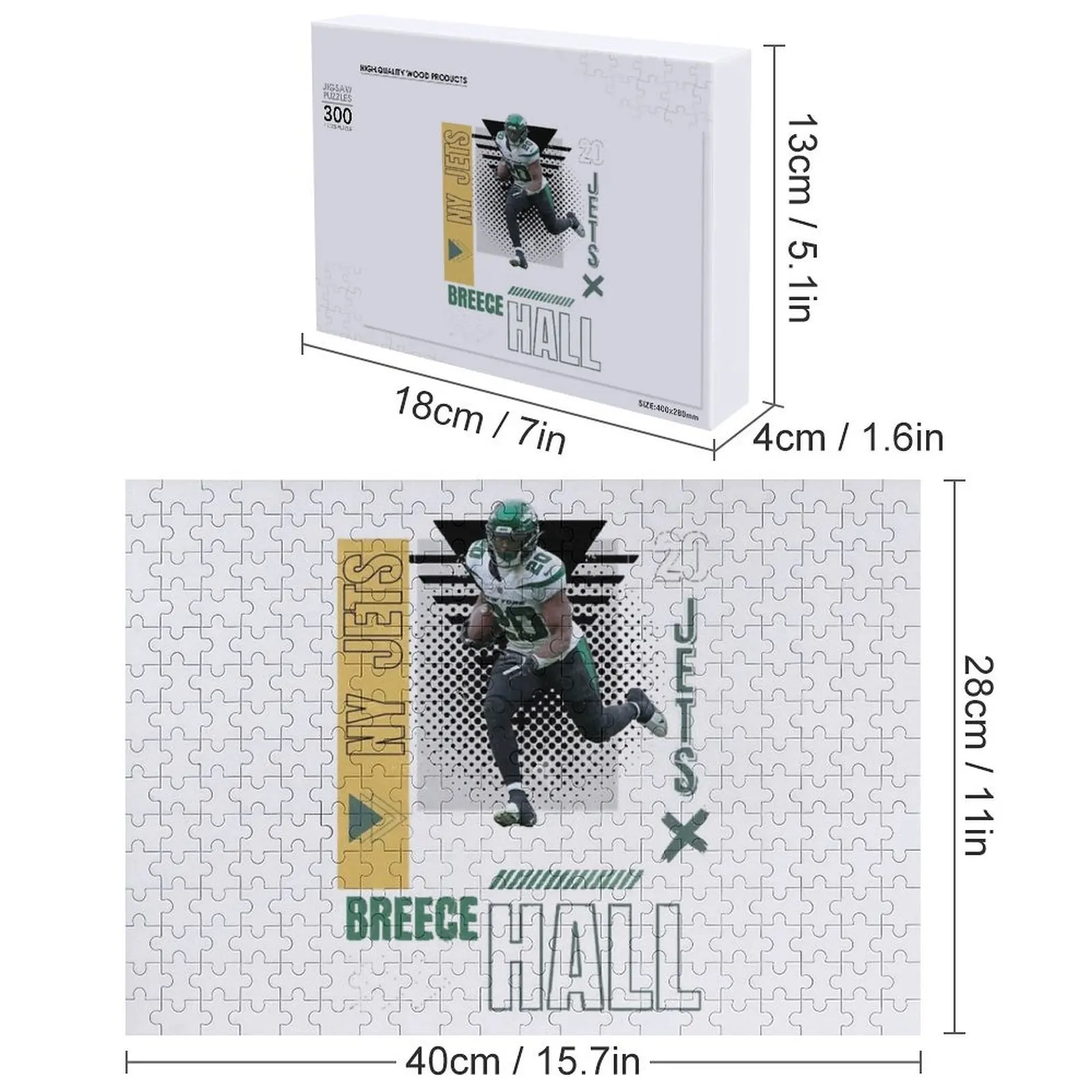 breece hall calcio poster di carta Jigsaw Puzzle Regalo personalizzato per bambini Personalizza Gioco Puzzle per bambini