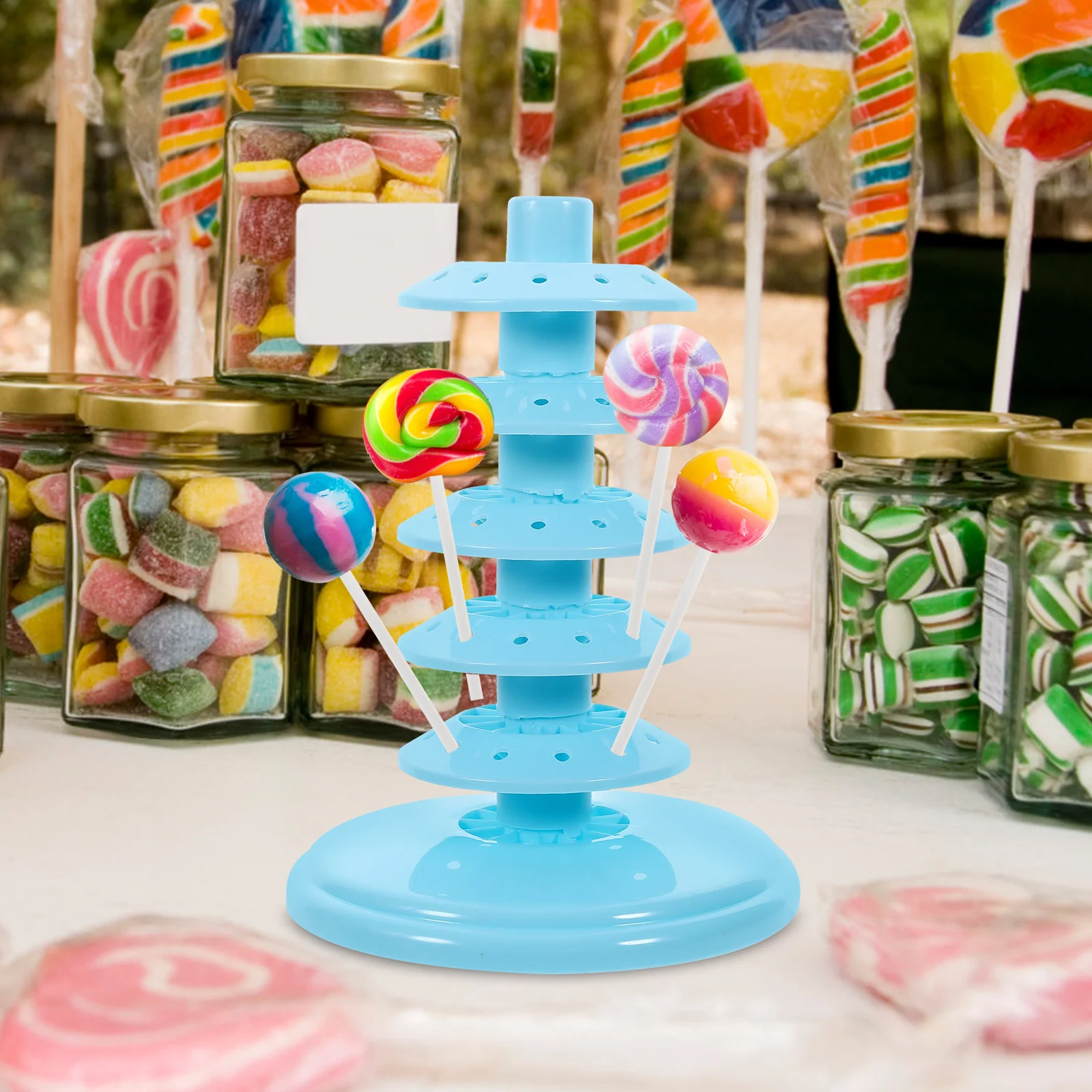 

Lollipop Stand Candy Display Stand Cake Pops Holder Desktop Tabletop Rack Plastic Multi-Function Display Rack Kitchen Bar