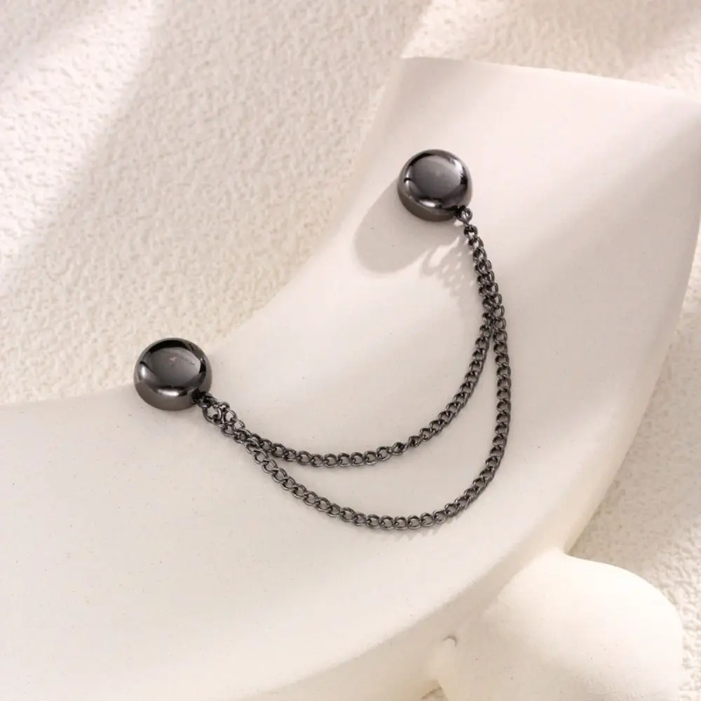 Exquisite Chain Brooch Buckle High Quality DIY Sewing Hooks Silk Scarf Fastening Buckle Alloy Strong Magnetic Brooch