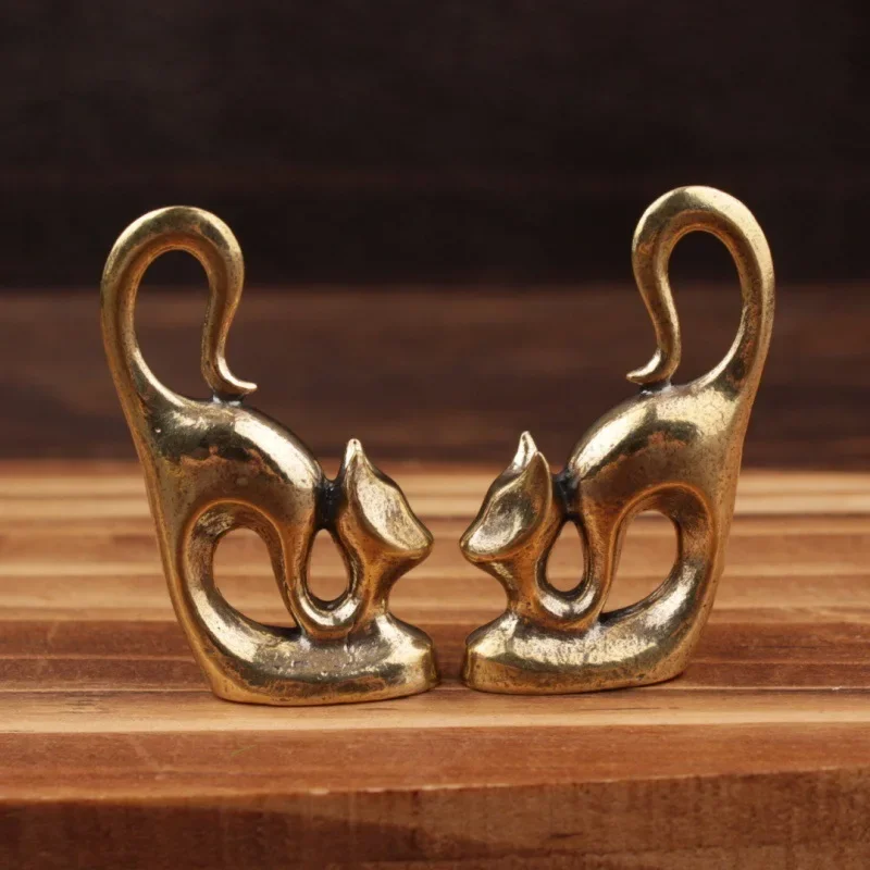 1/2Pcs small pendant cross-border hot-selling pendant cat brass small copper ornament creative handicraft