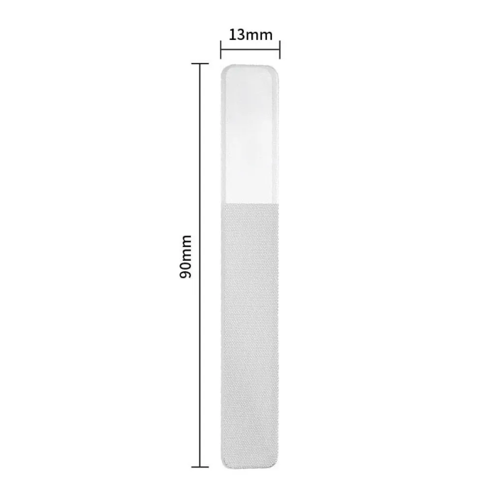 Multipurpose Nano Glass Nail File Washable Transparent Box Manicure Trim Strip Reusable Portable Size Buffing Tool