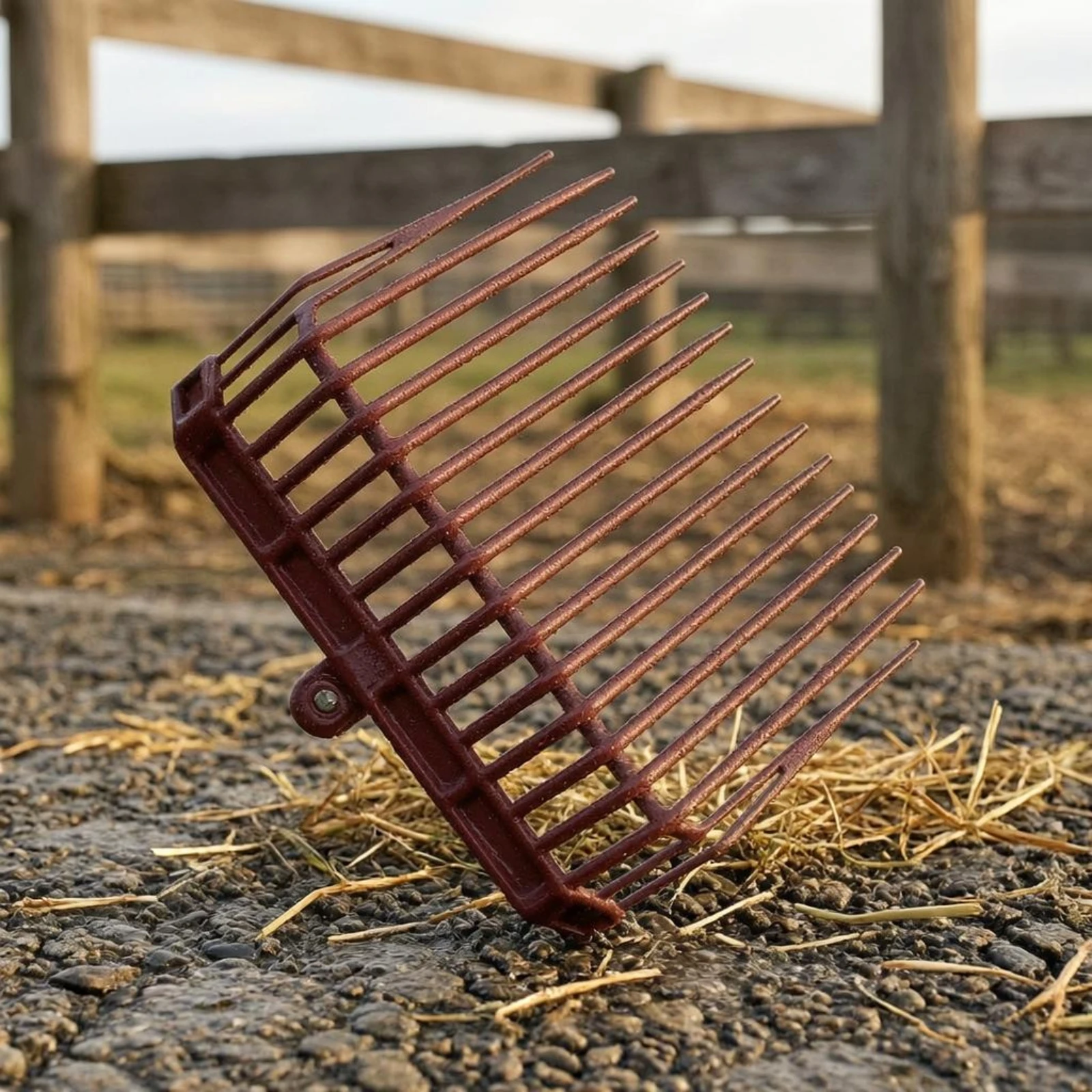 

Plastic Manure Fork Socket Mount Manure Fork Head Hay Rake Easy to Scoop Farm Tool Long-Lasting