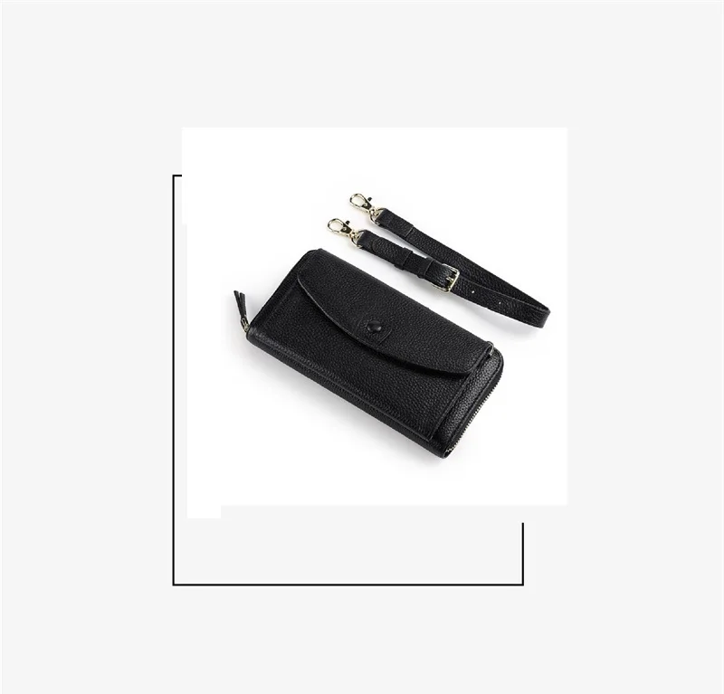 Multifunktionale Echtleder-Geldbörse 2026 Neue Kartenhalter-Damenbörse Modische Damen-Abendclutch aus Rindsleder – Detail 4
