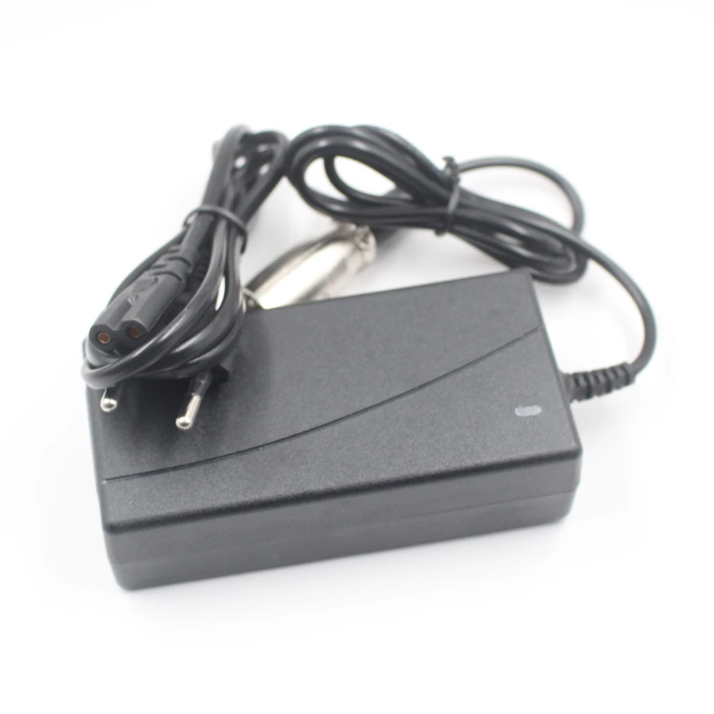 36V E-bike Scooter Battery Charger 42V2A Out Put Li-ion Battery Charger 5.5*2.1mm  XLR 3P Connector