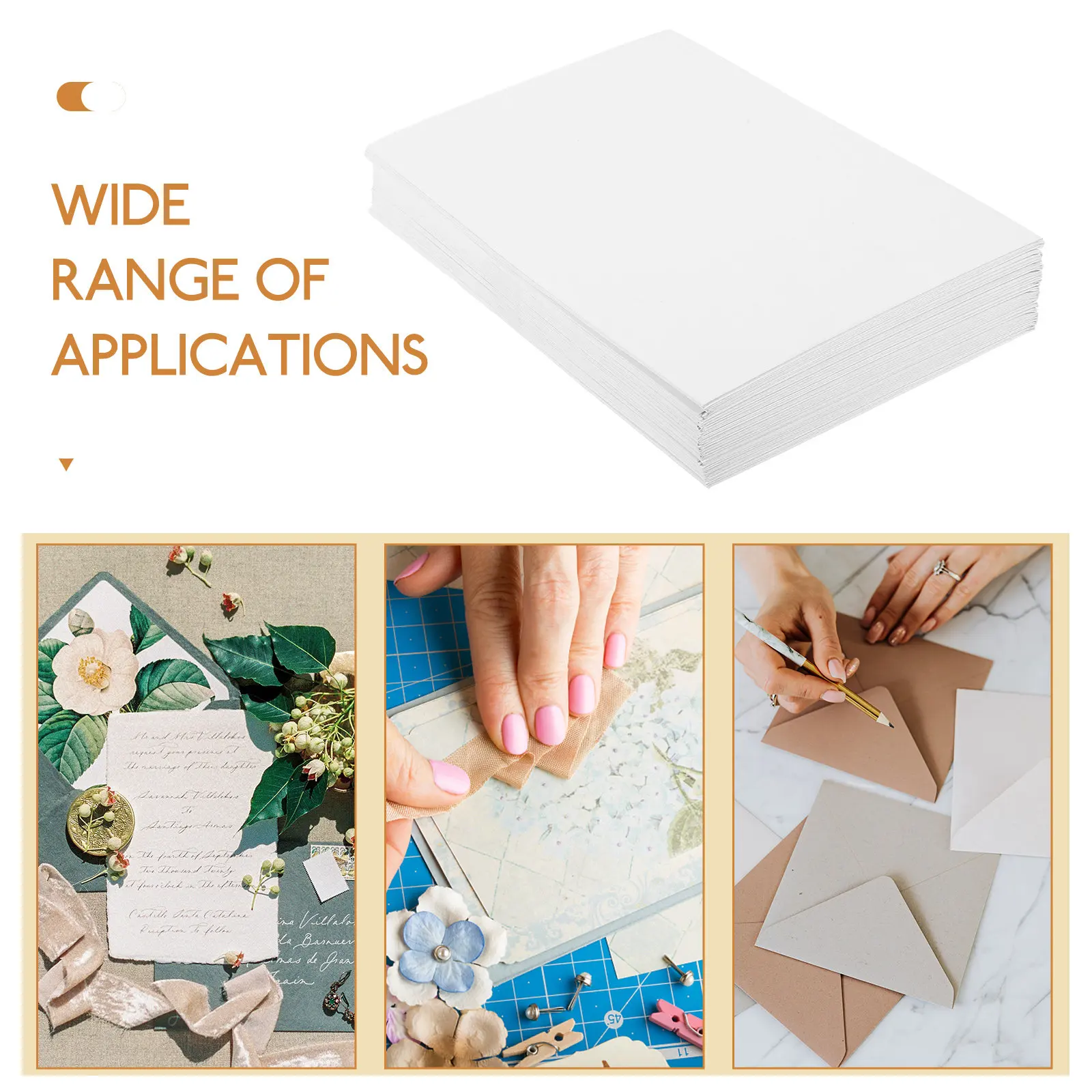 50Pcs Multi Function Self Adhesive Envelopes Wedding Placeholders Name Cards Thank You Notes Blank Envelopes Lightweight Strong