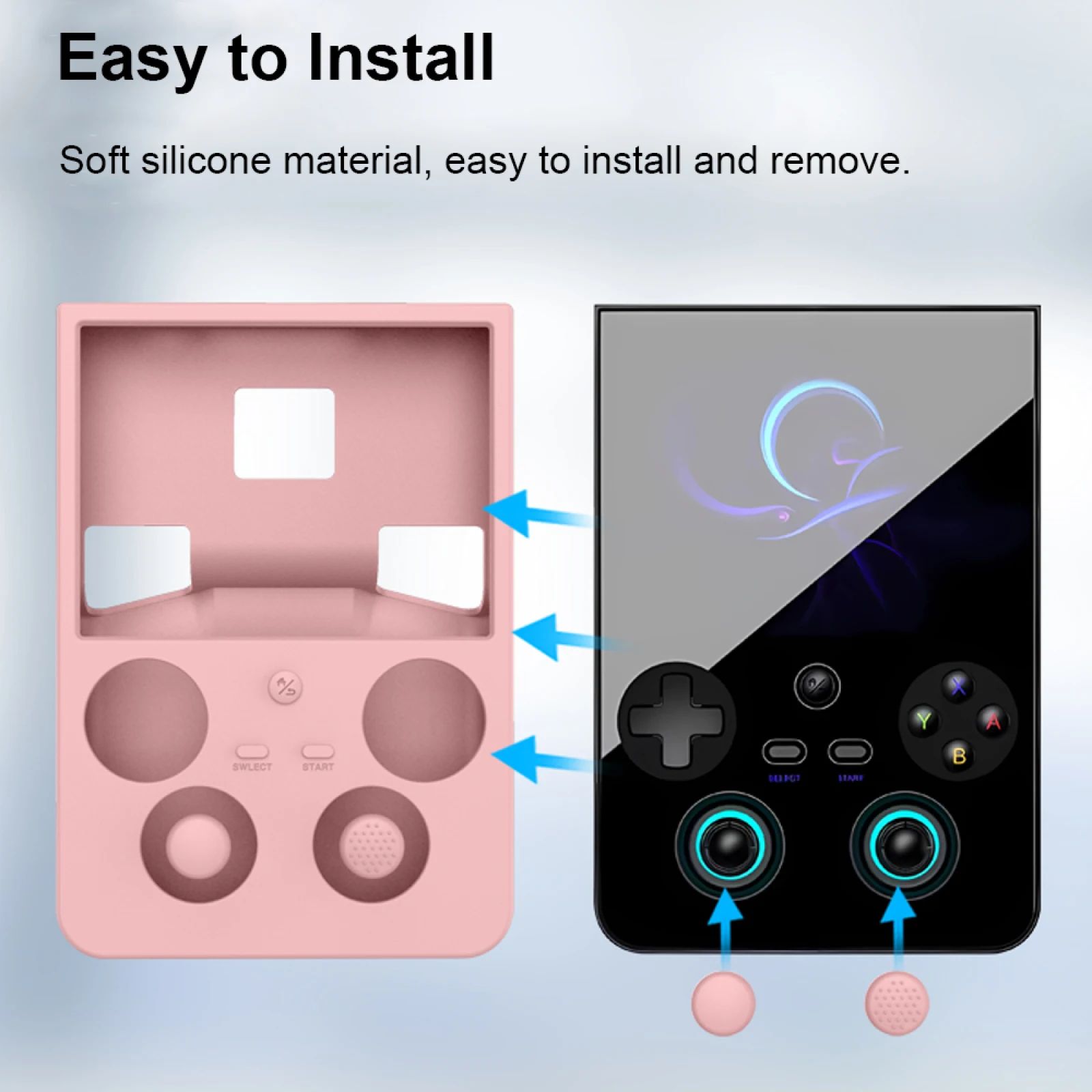Funda protectora para ANBERNIC RG 477V, funda de silicona, funda protectora suave para accesorios de consola de juegos portátil RG477V