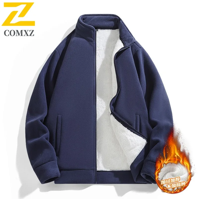 سترة كلاسيكية بياقة واقفة من COMXZ للرجال، معطف مريح للتنقل، كاجوال خفيف للحماية من البرد، ملابس الخريف الجديدة