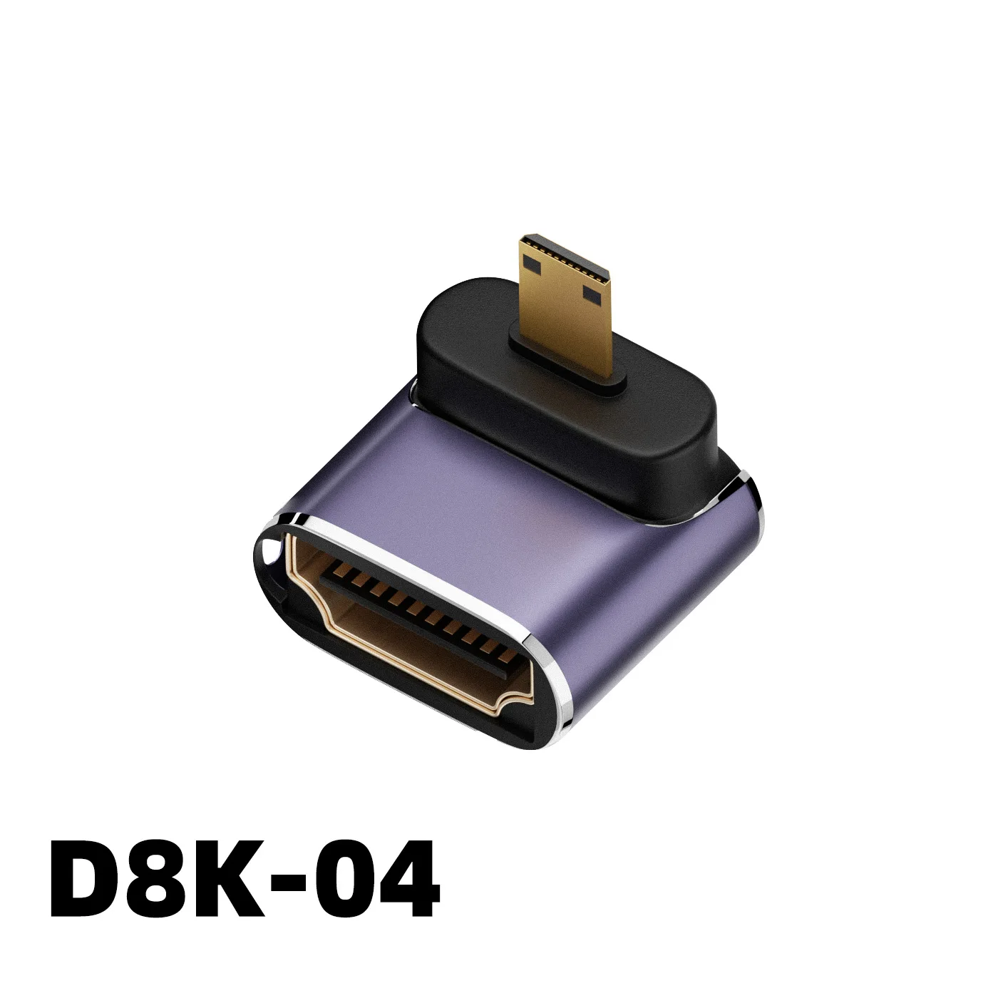 Adattatore HDMI Angolato 8K A 90° - Maschio-Femmina 8K@60Hz / 4K@120Hz Per TV, Proiettori E Console Di Gioco