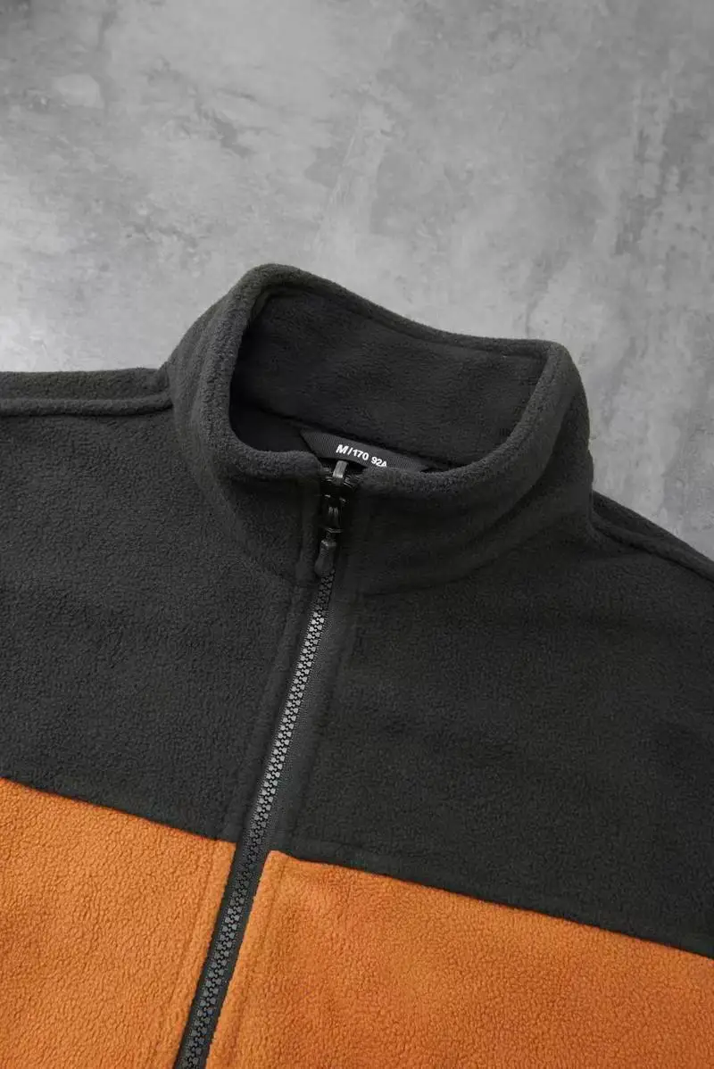 Splicing Fleece 2024 New Zipper Soft, Fine, Comfortable, Warm, Casual Windproof Jacket Casaco Masculino