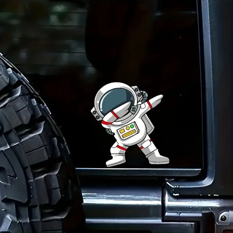1 шт. "Графическая наклейка с изображением астронавта, отлично подходит для рюкзаков, настольных компьютеров, чехлов для телефонов и космического декора"